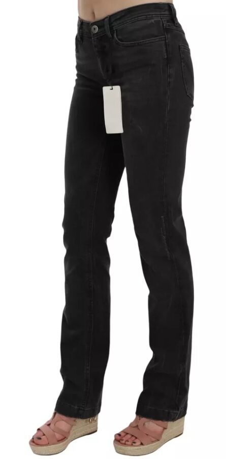 Black Slim Fit Cotton Jeans D&G Pants - Image 4