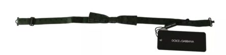 Green Silk Dotted Mens Necktie Bow Tie - Image 3