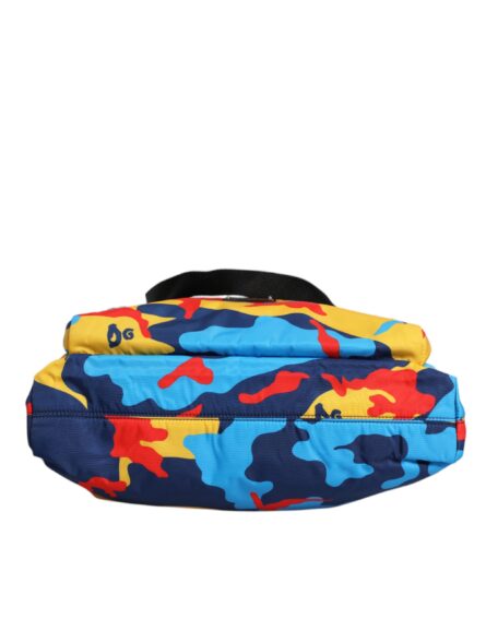 Multicolor Camouflage Nylon Shopping Tote Bag - Image 6