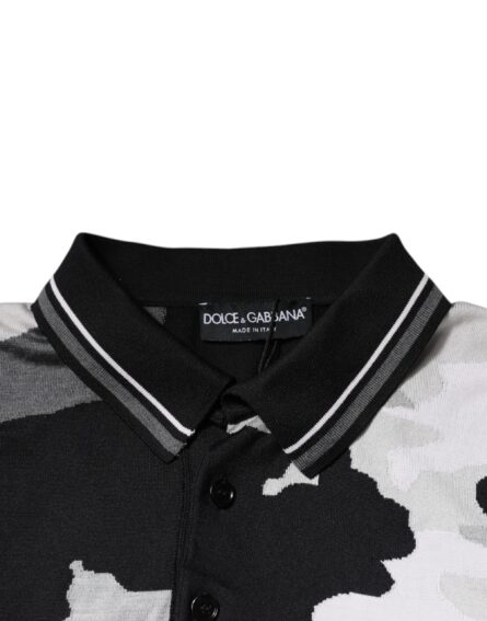 Multicolor Camouflage Collared Polo T-shirt - Image 7