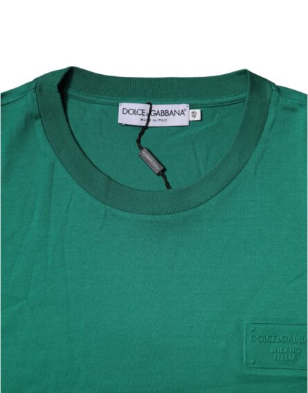 Green Logo Crew Neck Short Sleeves T-shirt - Image 4