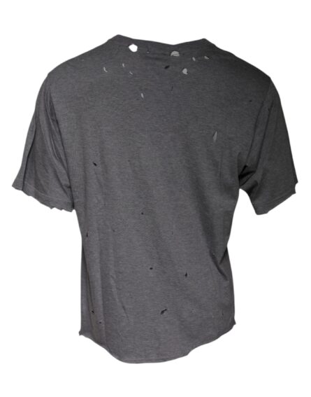 Gray Logo Crew Neck Short Sleeves T-shirt - Image 3