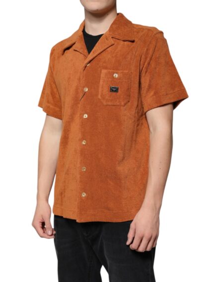 Hazel Cotton Velvet Button Down Collared Shirt - Image 3