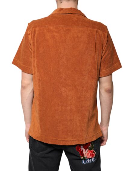 Hazel Cotton Velvet Button Down Collared Shirt - Image 4