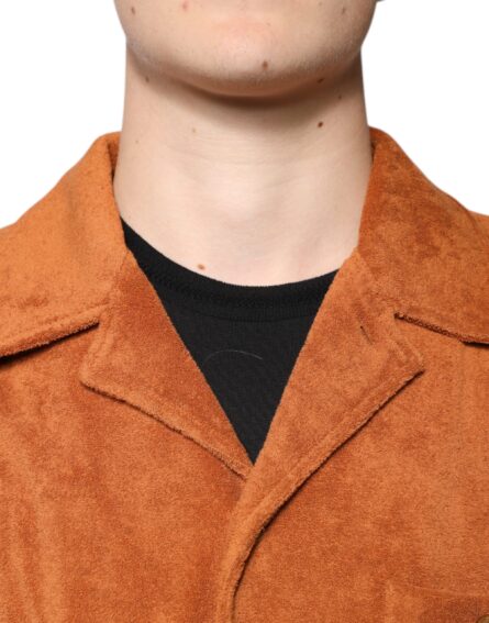 Hazel Cotton Velvet Button Down Collared Shirt - Image 5