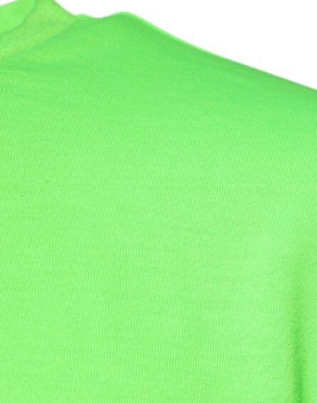 Green Logo Polyester Crew Neck T-shirt - Image 6