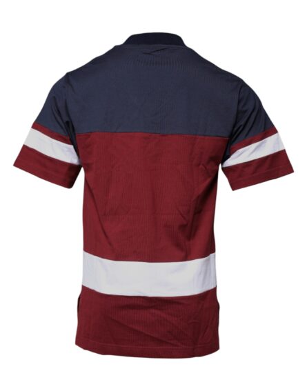 Multicolor Cotton Vneck Short Sleeve T-shirt - Image 5
