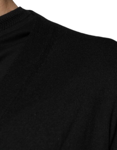 Black Cashmere Button Down Cardigan Sweater - Image 6