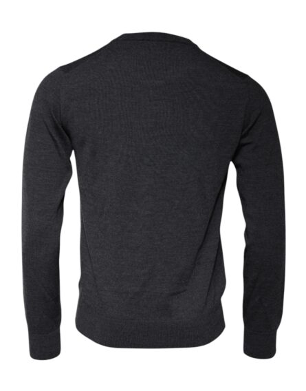 Dark Gray DG Logo Crew Neck Pullover Sweater - Image 3