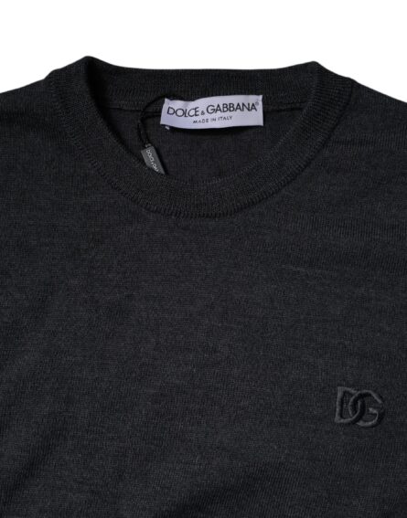 Dark Gray DG Logo Crew Neck Pullover Sweater - Image 4