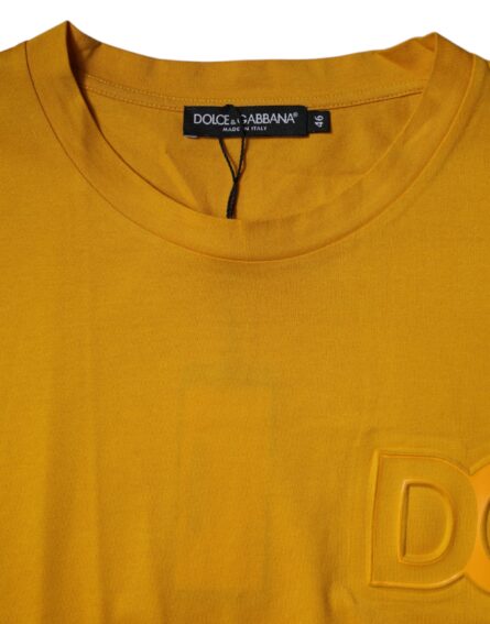 Dark Yellow Logo Crew Neck Short Sleeves T-shirt - Image 4