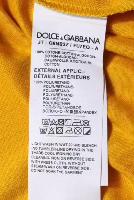 Dark Yellow Logo Crew Neck Short Sleeves T-shirt - Image 6