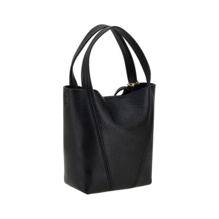 Black Calf Leather Bos Taurus Shoulder Bag - Image 3