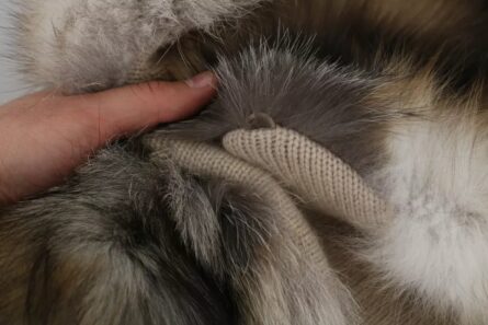 Brown Fox Tail Fur Shawl Neck Wrap Cover Collar Scarf - Image 4