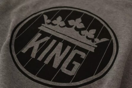 Gray Crown King Cotton Pullover Sweater - Image 2