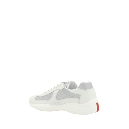 White Polyamide Low Top Sneakers - Image 3