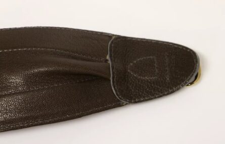 Brown D&G Leather Linnen Logo Belt - Image 4