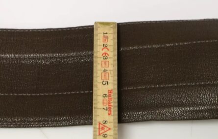 Brown D&G Leather Linnen Logo Belt - Image 6
