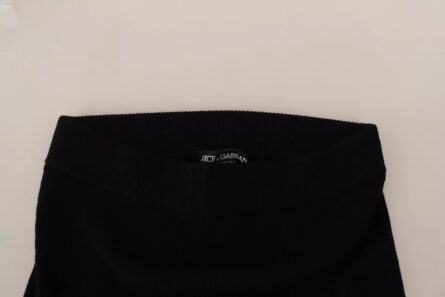 Black High Waist Stretch Pants Tights - Image 3