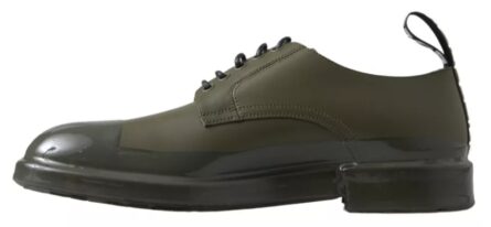 Green Leather Rubber Sole Dress Shoes - Image 3