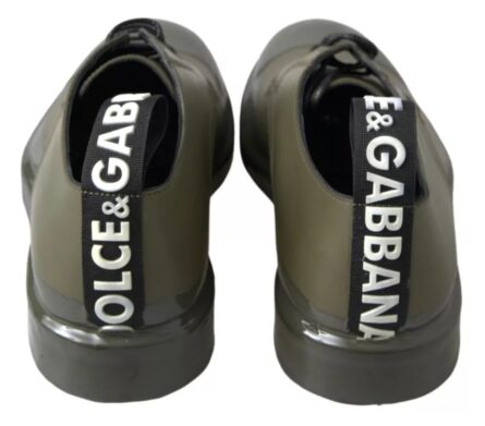 Green Leather Rubber Sole Dress Shoes - Image 7