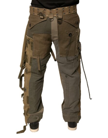 Multicolor Reconstructed Flight Cargo Pants - Image 4