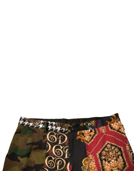 Multicolor Patchwork Men Dress Pants - Image 5