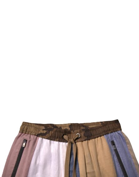 Multicolor Patchwork Jogger Sweatpants Pants - Image 5