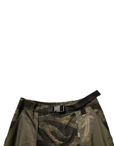 Green Cotton Jogger Cargo Pants - Image 5