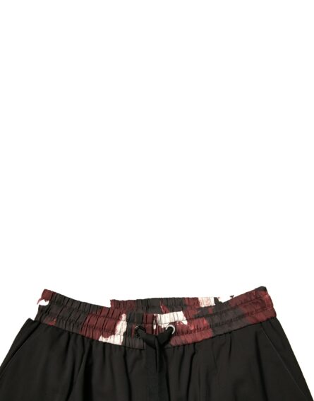 Black Camouflage Wool Jogger Sweatpants Pants - Image 5
