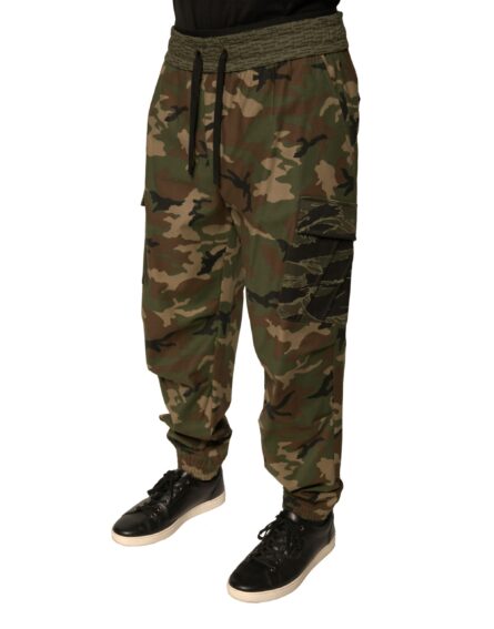 Multicolor Camouflage Cargo Sweatpants Pants - Image 3