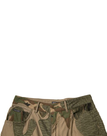 Multicolor Camouflage Cotton Pants - Image 5