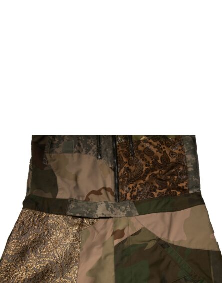 Multicolor Patchwork Camouflage Overall Pants - Image 6