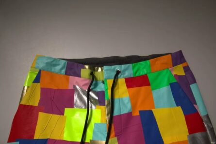 Multicolor Cotton Patchwork Men Cargo Pants - Image 6