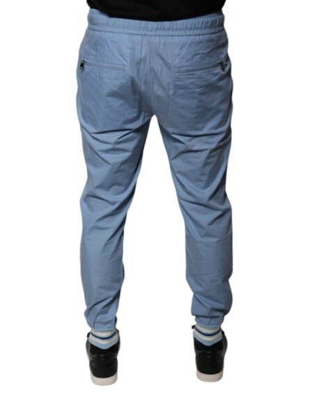 Blue Cotton Jogger Sweatpants Pants - Image 4