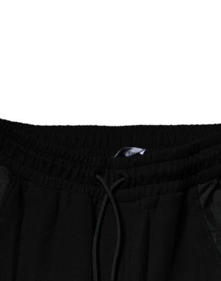 Black Leopard Slim Fit Jogger Pants - Image 5