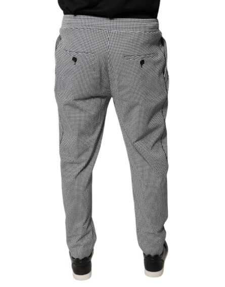 Black White Houndstooth Skinny Dress Pants - Image 4
