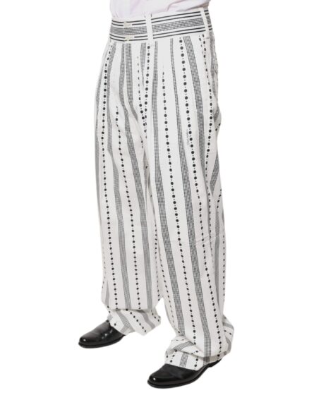 White Straight Formal Dress Pants - Image 3