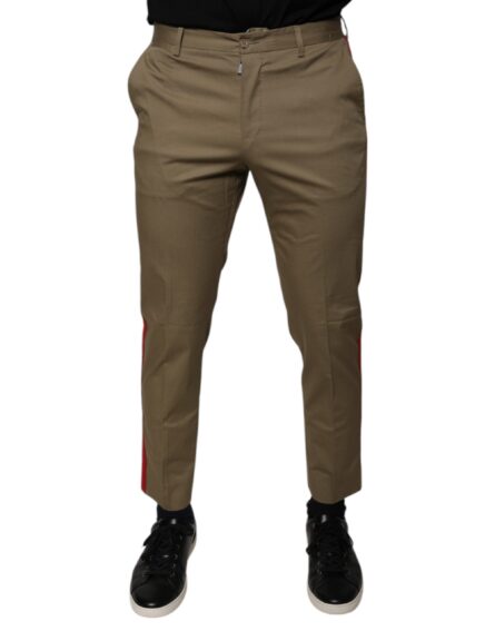 Brown Logo Men Casual Tapered Pants - Image 2