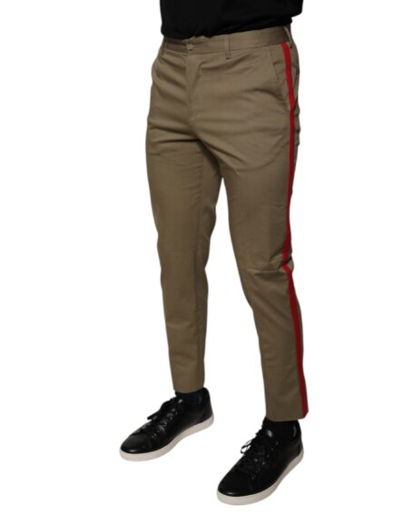 Brown Logo Men Casual Tapered Pants - Image 3