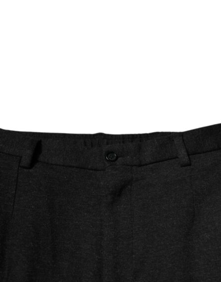 Black Viscose Cargo Men Casual Pants - Image 5