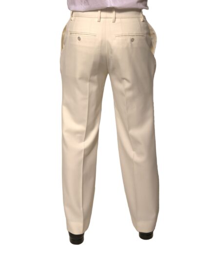 Off White Straight Dress Pants - Image 4