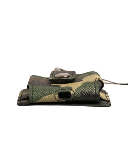 Multicolor Camouflage Leather Metal Airpods Case - Image 3