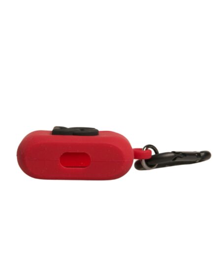 Red Silicone Rubber Logo Embossed Airpods Case - Image 6