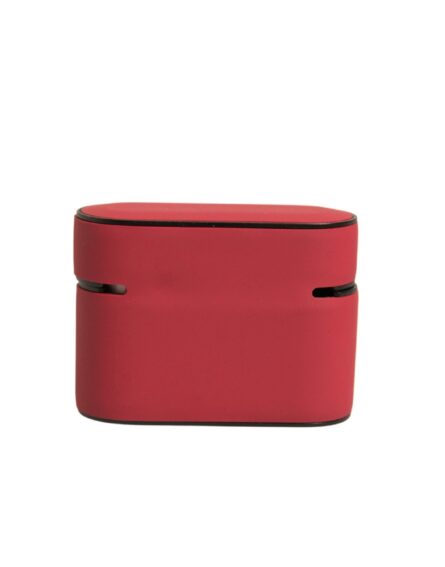 Red PVC Embossed Logo Plaque Holder Airpods Case - Image 4