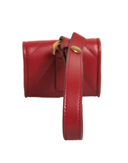 Black Leather Devotion Heart Strap Airpod Case - Image 4