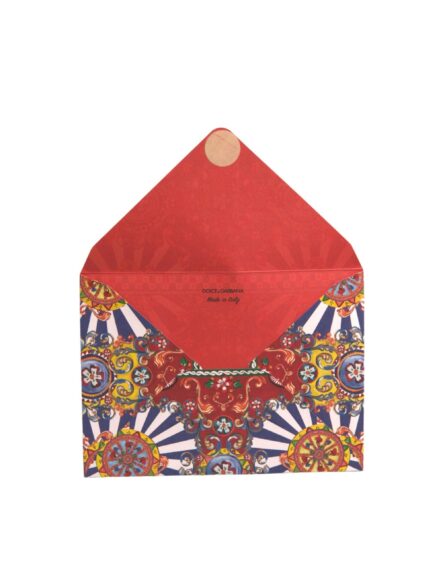 Multicolor Carretto Siciliano Envelope Post Card Holder - Image 8
