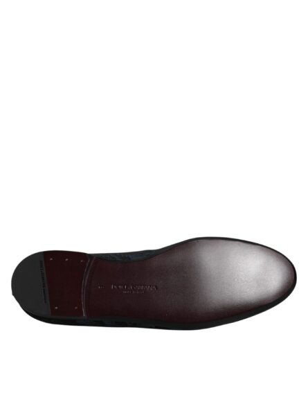 Blue Black Flats Men Loafers Dress Shoes - Image 7