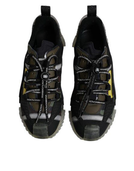 Black Green Camo NS1 Low Top Sneakers Shoes - Image 2