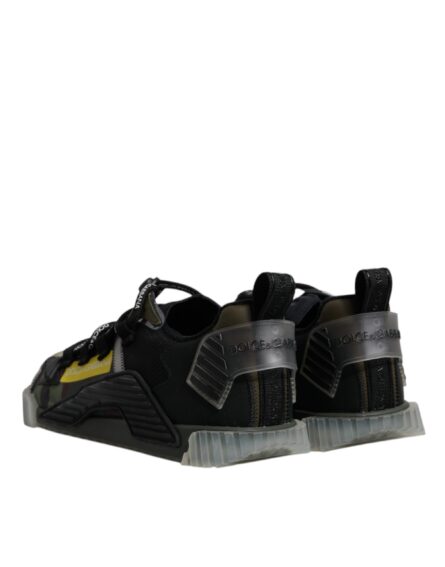 Black Green Camo NS1 Low Top Sneakers Shoes - Image 4